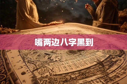 嘴两边八字黑到