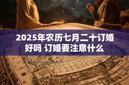 2025年农历七月二十订婚好吗 订婚要注意什么