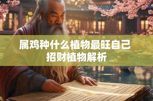 属鸡种什么植物最旺自己 招财植物解析