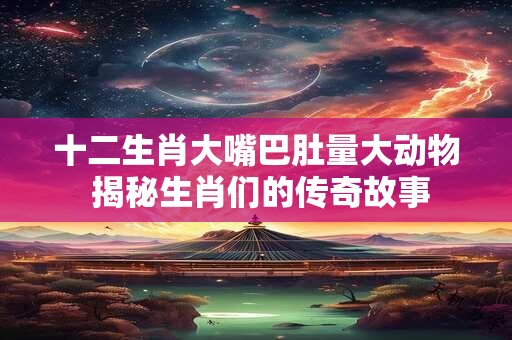 十二生肖大嘴巴肚量大动物 揭秘生肖们的传奇故事