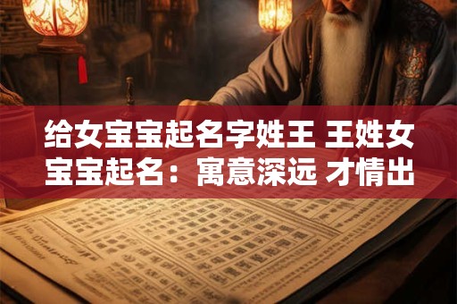给女宝宝起名字姓王 王姓女宝宝起名：寓意深远 才情出众