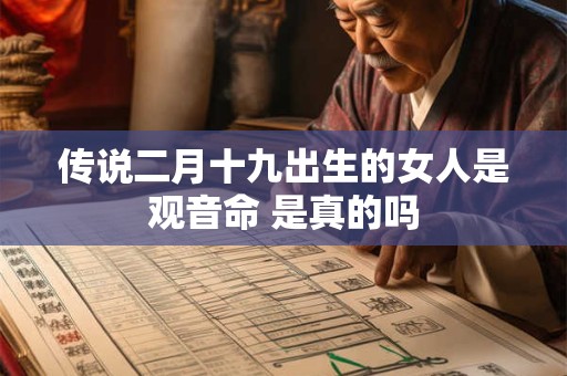 传说二月十九出生的女人是观音命 是真的吗