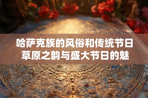 哈萨克族的风俗和传统节日 草原之韵与盛大节日的魅力