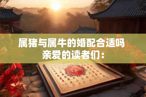 属猪与属牛的婚配合适吗 亲爱的读者们：