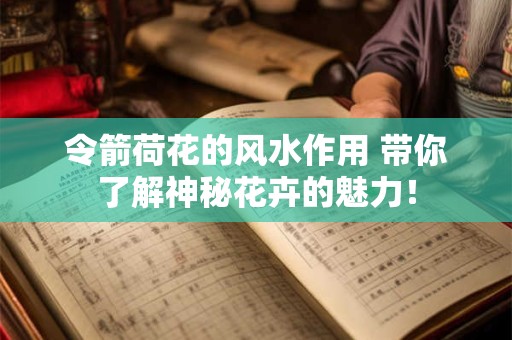 令箭荷花的风水作用 带你了解神秘花卉的魅力！