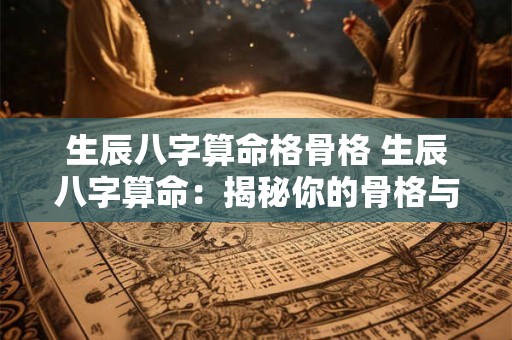 生辰八字算命格骨格 生辰八字算命：揭秘你的骨格与命运！
