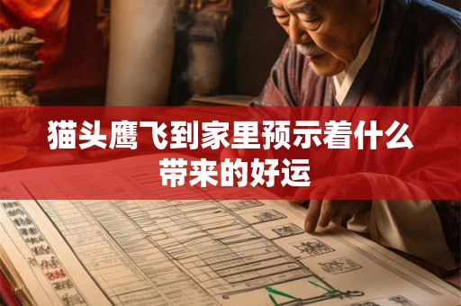 猫头鹰飞到家里预示着什么 带来的好运