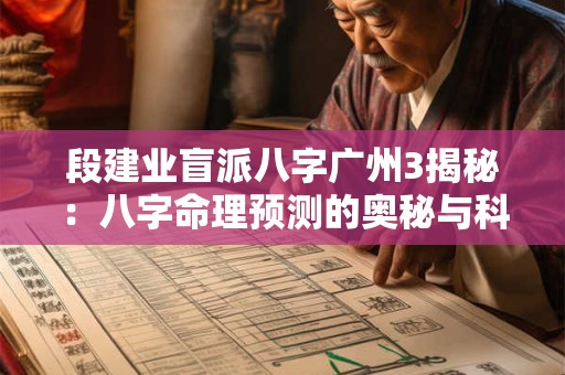 段建业盲派八字广州3揭秘：八字命理预测的奥秘与科学！