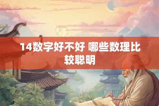 14数字好不好 哪些数理比较聪明