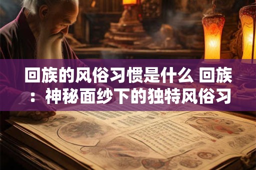 回族的风俗习惯是什么 回族：神秘面纱下的独特风俗习惯