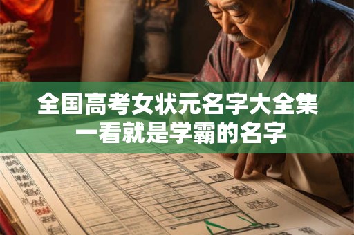 全国高考女状元名字大全集 一看就是学霸的名字
