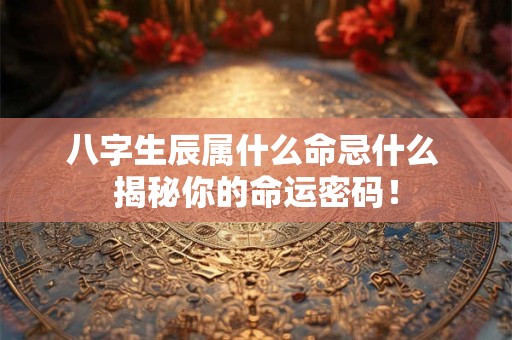 八字生辰属什么命忌什么 揭秘你的命运密码！