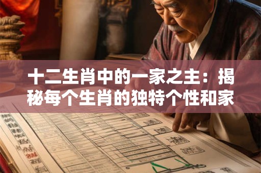 十二生肖中的一家之主：揭秘每个生肖的独特个性和家庭角色