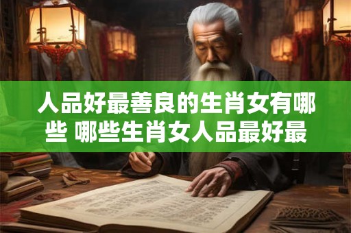 人品好最善良的生肖女有哪些 哪些生肖女人品最好最善良