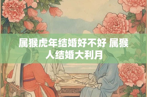 属猴虎年结婚好不好 属猴人结婚大利月