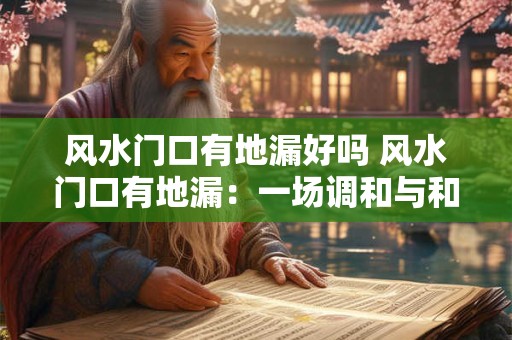 风水门口有地漏好吗 风水门口有地漏：一场调和与和谐的学问