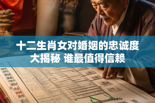十二生肖女对婚姻的忠诚度大揭秘 谁最值得信赖