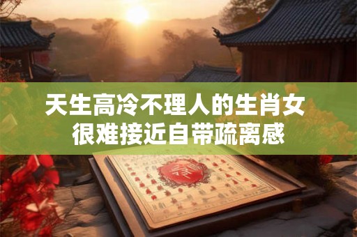 天生高冷不理人的生肖女 很难接近自带疏离感