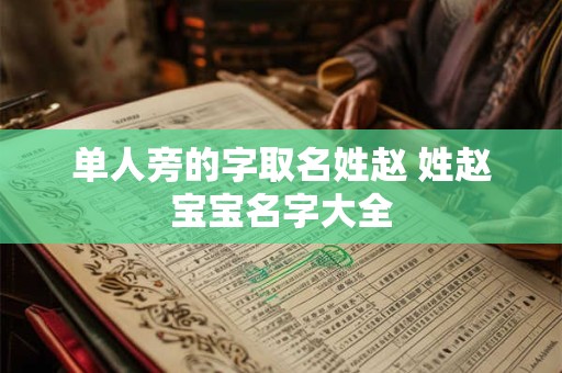 单人旁的字取名姓赵 姓赵宝宝名字大全