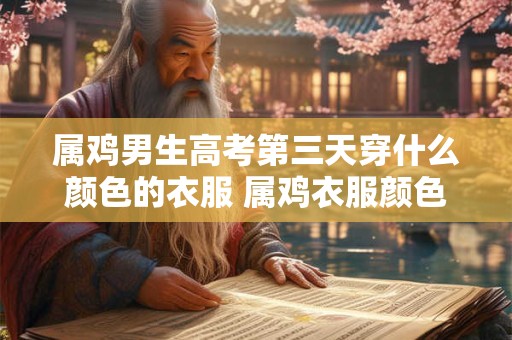 属鸡男生高考第三天穿什么颜色的衣服 属鸡衣服颜色推荐