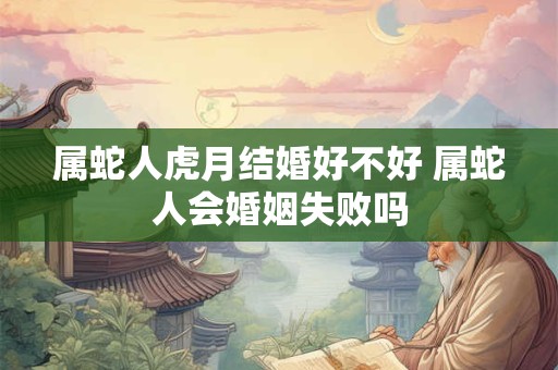 属蛇人虎月结婚好不好 属蛇人会婚姻失败吗