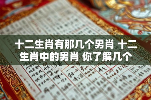 十二生肖有那几个男肖 十二生肖中的男肖 你了解几个