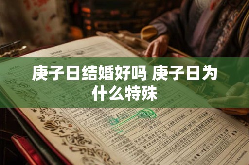 庚子日结婚好吗 庚子日为什么特殊