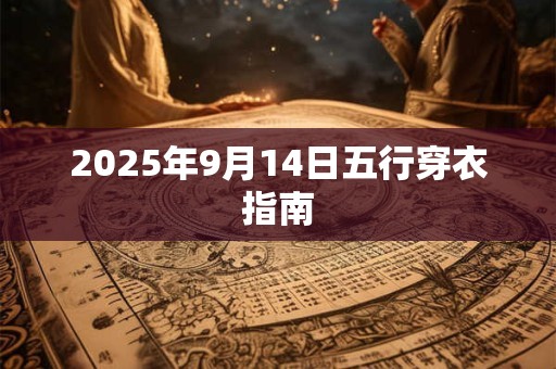2025年9月14日五行穿衣指南