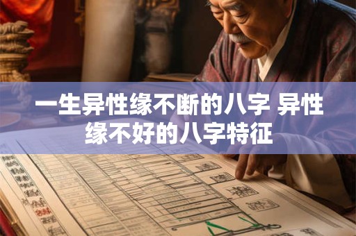 一生异性缘不断的八字 异性缘不好的八字特征