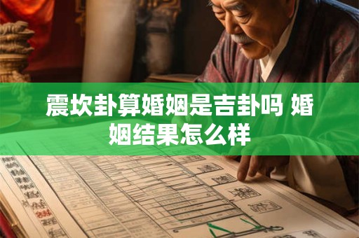 震坎卦算婚姻是吉卦吗 婚姻结果怎么样