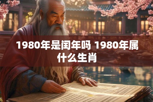 1980年是闰年吗 1980年属什么生肖
