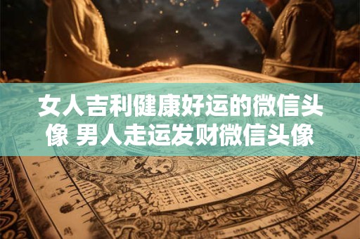 女人吉利健康好运的微信头像 男人走运发财微信头像
