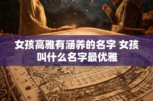 女孩高雅有涵养的名字 女孩叫什么名字最优雅