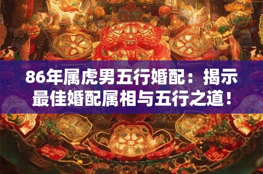 86年属虎男五行婚配：揭示最佳婚配属相与五行之道！