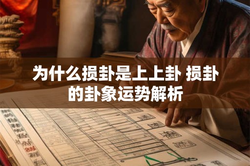 为什么损卦是上上卦 损卦的卦象运势解析