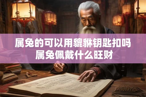 属兔的可以用貔貅钥匙扣吗 属兔佩戴什么旺财