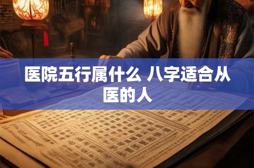 医院五行属什么 八字适合从医的人