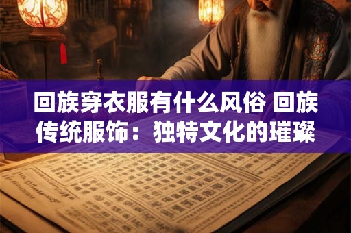 回族穿衣服有什么风俗 回族传统服饰：独特文化的璀璨印记