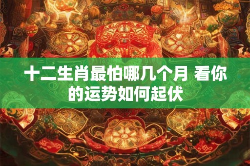 十二生肖最怕哪几个月 看你的运势如何起伏
