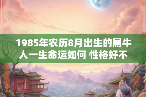 1985年农历8月出生的属牛人一生命运如何 性格好不好