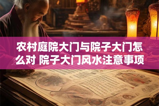 农村庭院大门与院子大门怎么对 院子大门风水注意事项
