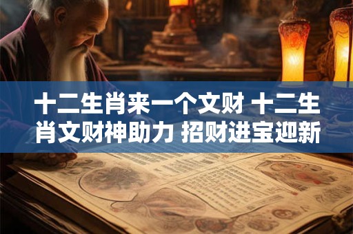 十二生肖来一个文财 十二生肖文财神助力 招财进宝迎新年！