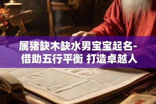 属猪缺木缺水男宝宝起名- 借助五行平衡 打造卓越人生！