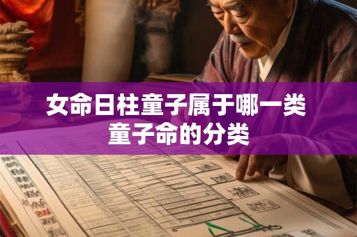 女命日柱童子属于哪一类 童子命的分类
