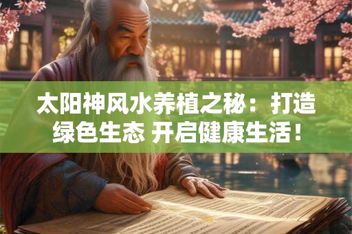 太阳神风水养植之秘：打造绿色生态 开启健康生活！