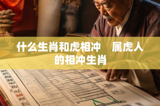 什么生肖和虎相冲　属虎人的相冲生肖