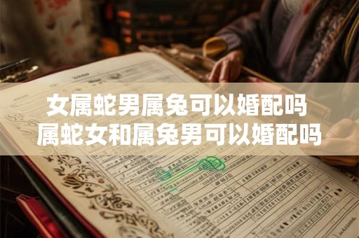 女属蛇男属兔可以婚配吗 属蛇女和属兔男可以婚配吗
