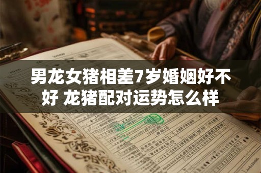 男龙女猪相差7岁婚姻好不好 龙猪配对运势怎么样