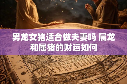 男龙女猪适合做夫妻吗 属龙和属猪的财运如何
