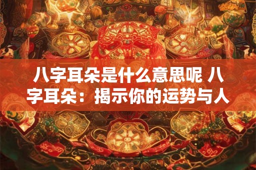 八字耳朵是什么意思呢 八字耳朵：揭示你的运势与人生奥秘
